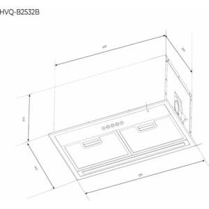 Вытяжка встраиваемая Haier HVQ-B2532B