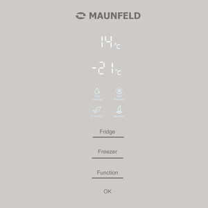 Холодильник MAUNFELD MFF185NFBG Matt Inverter