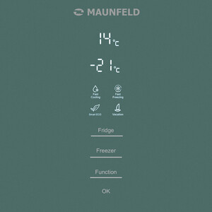 Холодильник MAUNFELD MFF185NFGN Matt Inverter