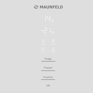 Холодильник MAUNFELD MFF185NFW Matt Inverter