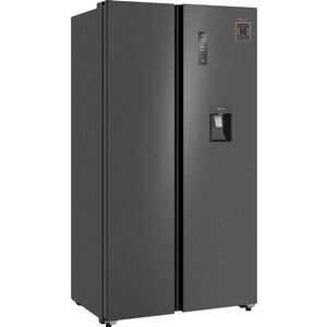 Холодильник Weissgauff WSBS 590 Inverter NoFrost Water Dispenser Dark Inox