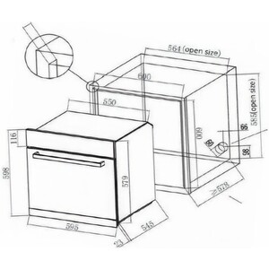Электрический духовой шкаф DeLonghi DEO 615 NB TENNA