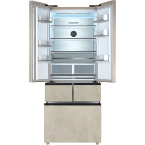 Холодильник Tesler RFD-427BI Marble Beige