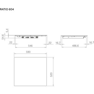 Индукционная варочная панель Elica Ratio 604 BL