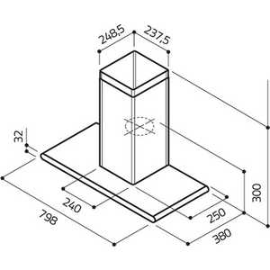 Вытяжка Elica Galaxy BLIX/A/80