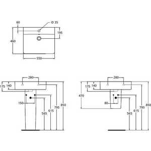 Раковина Ideal Standard Connect Cube 55х46 (E784401)