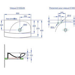 Раковина Jacob Delafon Stillness настольная 60x40 см (E1302-00)