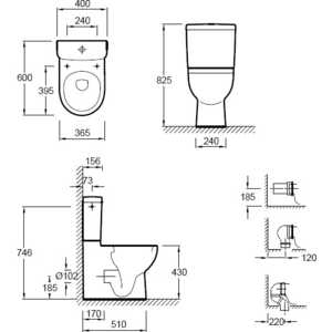 Jacob Delafon Odeon up пергамон (E4742-5M)