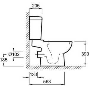 Бачок для унитаза Jacob Delafon Kandel (E1459-00)