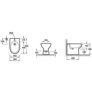 Биде Jacob Delafon Kandel 55х36 см (E4095-00)