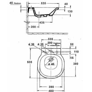 Раковина мебельная Jacob Delafon Freelance 48x53 5 (E1171-00)