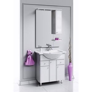 Зеркало-шкаф Aqwella Барселона 70x108 белый (Ba.02.07)