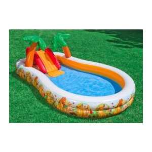 Игровой центр Intex "Король Лев" 330х193х107см бассейн с горкой и фонтаном 57131