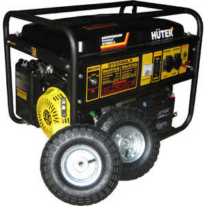 Генератор бензиновый Huter DY6500LX с колесами и аккумулятором 60861₽