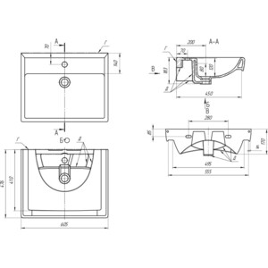 Раковина мебельная Dreja Q 60 (191638)