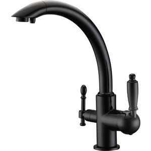 Смеситель для кухни ZorG Clean Water под фильтр, черный (ZR 314 yf-33 black)