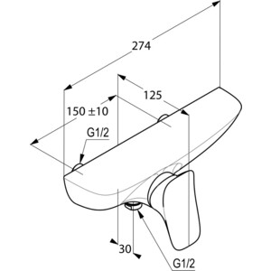 Смеситель для душа Kludi Ambienta (537100575)
