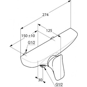 Смеситель для душа Kludi Ambienta (537100575)