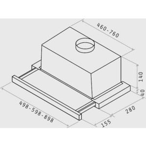 Вытяжка встраиваемая Elica Elite 14 lux GRIX/A/50