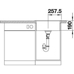 Кухонная мойка Blanco Dalago 5 серый беж (518528)