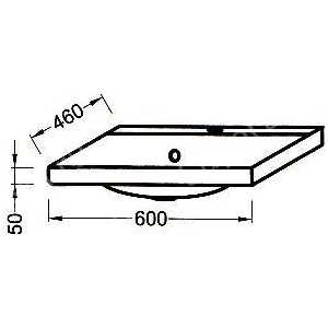 Раковина мебельная Jacob Delafon Blog 60 см белая (EB291-00)