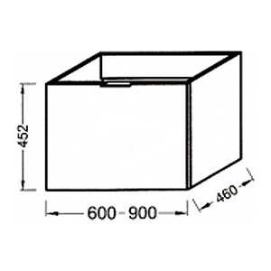Тумба под раковину Jacob Delafon Blog 60 бежевый (EB294-F47)