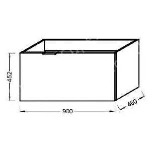 Тумба под раковину Jacob Delafon Blog 90 бежевый (EB295-F47)