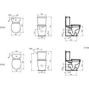Унитаз (чаша) Ideal Standard Connect Spase белый (E119601)