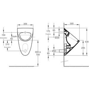 Писсуар Jacob Delafon Odeon (Е1147)