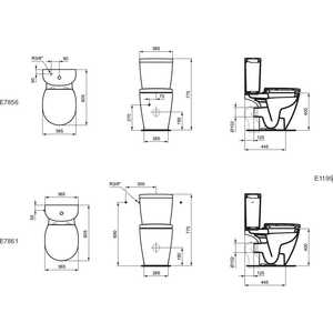 Унитаз (чаша) Ideal Standard Connect Spase белый (E119501)