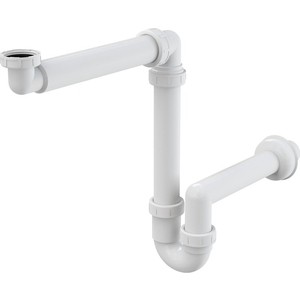 Сифон для мебельной раковины AlcaPlast D40 с накидной гайкой 1 1/4, пластик (A434 / AG210521154)