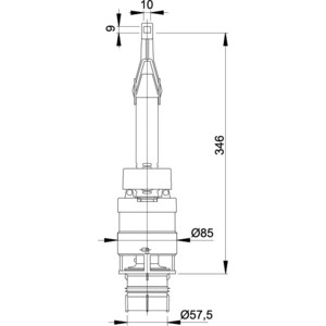 Сливной механизм AlcaPlast для системы инсталляции (A06)