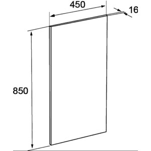 Зеркало Roca Gap 45 с подсветкой (ZRU9000090)