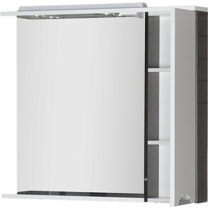 Зеркальный шкаф Aquanet Гретта 100 цвет венге (фасад белый) (173996)