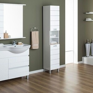 Пенал Aquanet Доминика 35 белый (170802)