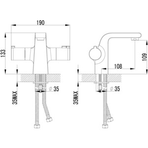 Термостат для раковины Lemark Yeti (LM7836C)