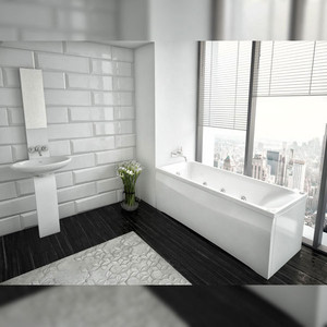 Акриловая ванна Aquatek Альфа 150х70 фронтальная панель, разборный каркас, слив-перелив слева (ALF150-0000031)