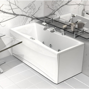 Акриловая ванна Aquatek Феникс 170х75 фронтальная панель, каркас, слив-перелив слева (FEN170-0000043)