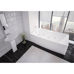 Акриловая ванна Aquatek Феникс 190х90 фронтальная панель, каркас, слив-перелив слева (FEN190-0000078)