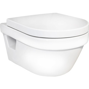 Унитаз подвесной безободковый Gustavsberg Hygienic Flush WWS с сиденьем Hygienic Flush (5G84HR01)
