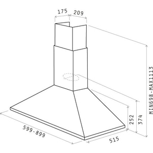 Вытяжка Elica Tamaya Rail CRBR/A/90