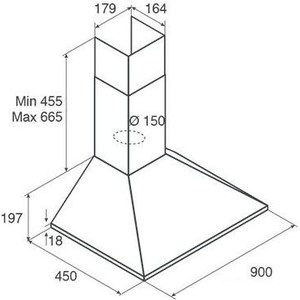 Вытяжка Jet Air Gaia Ix/A/90
