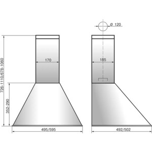 Вытяжка Elikor Эпсилон 50П-430-П3Л топленое молоко/золотой кант