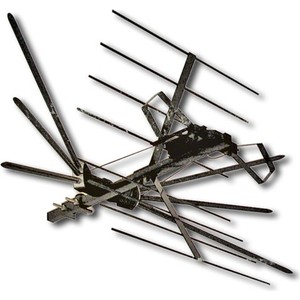 Антенна телевизионная РЭМО BAS-1301-DX Колибри Deluxe (наружная, активная, 35 дБ, 220В) черная