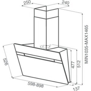 Вытяжка Jet Air VIKI WH/A/60