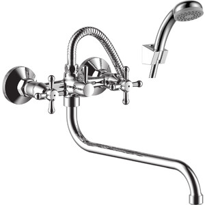 Смеситель для ванны Rossinka Silvermix с душем, хром (Y02-82)