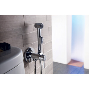 Гигиенический душ Rossinka Silvermix встраиваемый, с гигиенической лейкой, хром (X25-51)