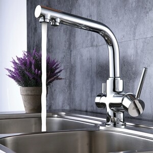Смеситель для кухни Lemark Comfort с подключением к фильтру, хром (LM3061C)