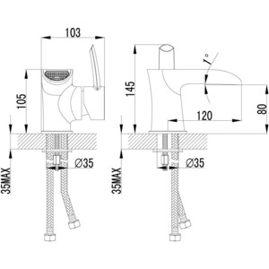 Смеситель для раковины Lemark Atlantiss (LM3246C)