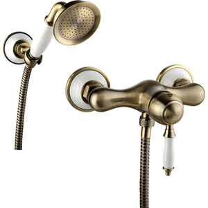 Смеситель для душа Lemark Villa с лейкой, бронза (LM4803B)